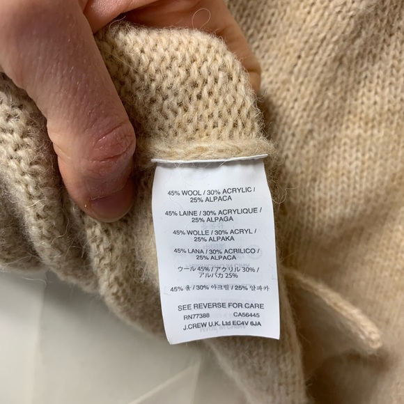 Wool Blend Jcrew Roomy Turtleneck - Picture 5 of 5